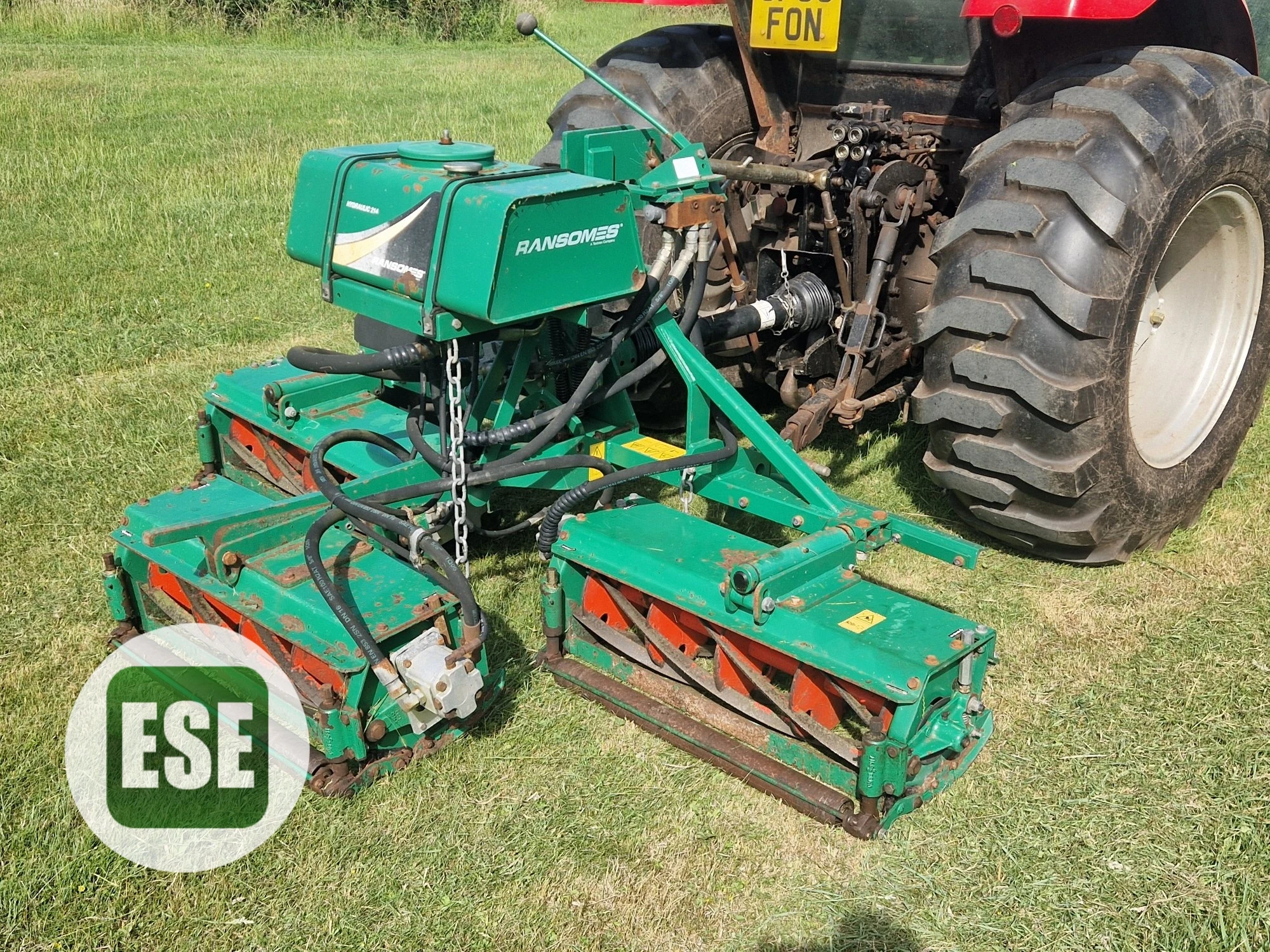 RANSOMES 214 MOUNTED MOWER — FIXED MAGNA CUTTING UNITS